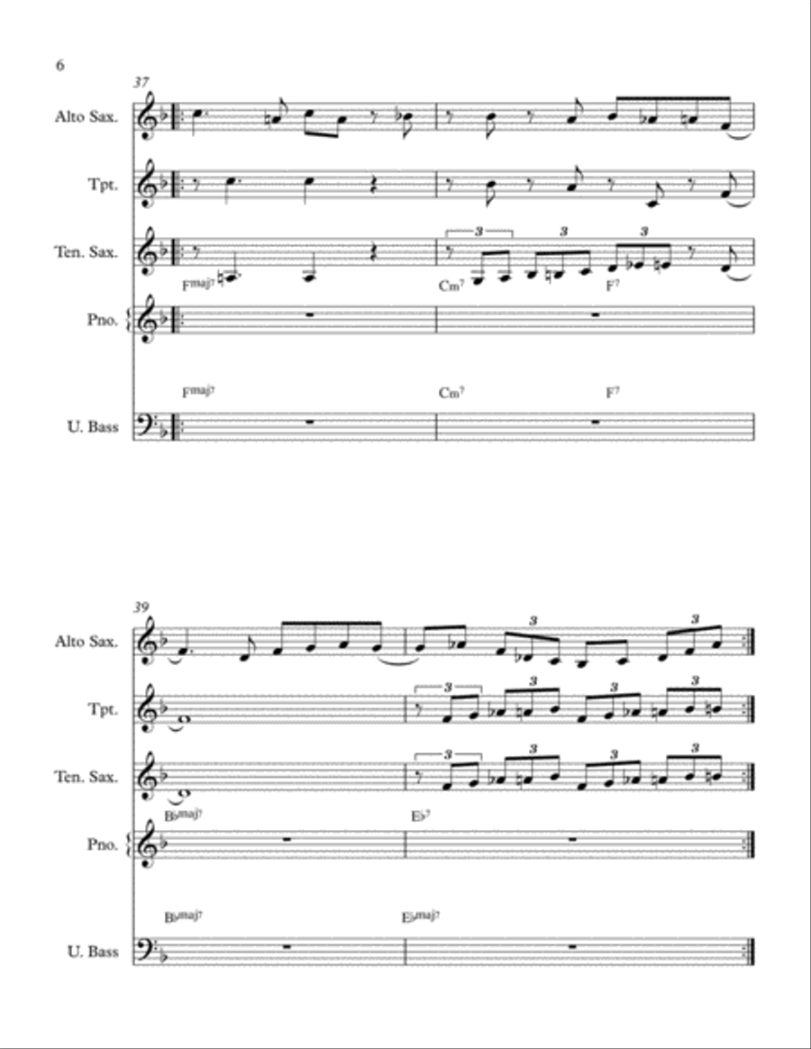 Must Be Bop Jazz Ensemble scores gallery preview page 6