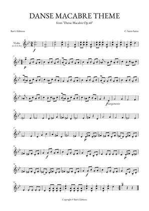 Danse Macabre Theme (for Violin)