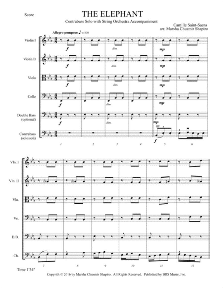 The Elephant String Orchestra scores gallery preview page 2