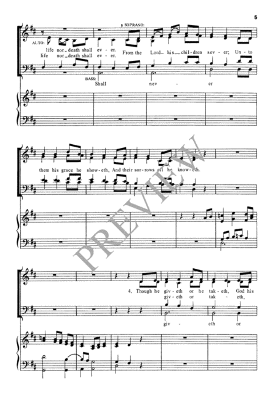 Children of the Heavenly Father 4-Part scores gallery preview page 5