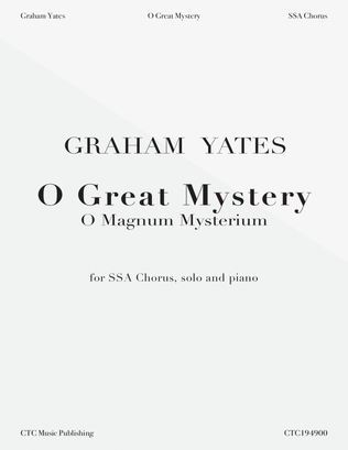 O Great Mystery (O Magnum Mysterium)