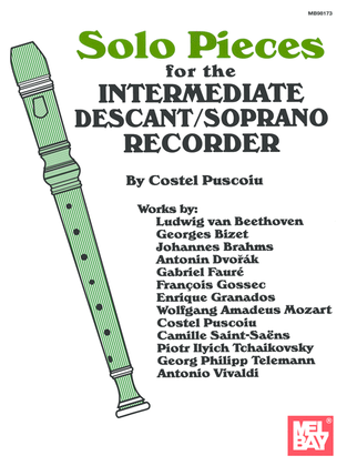 Book cover for Solo Pieces for the Intermediate Descant/Soprano Recorder