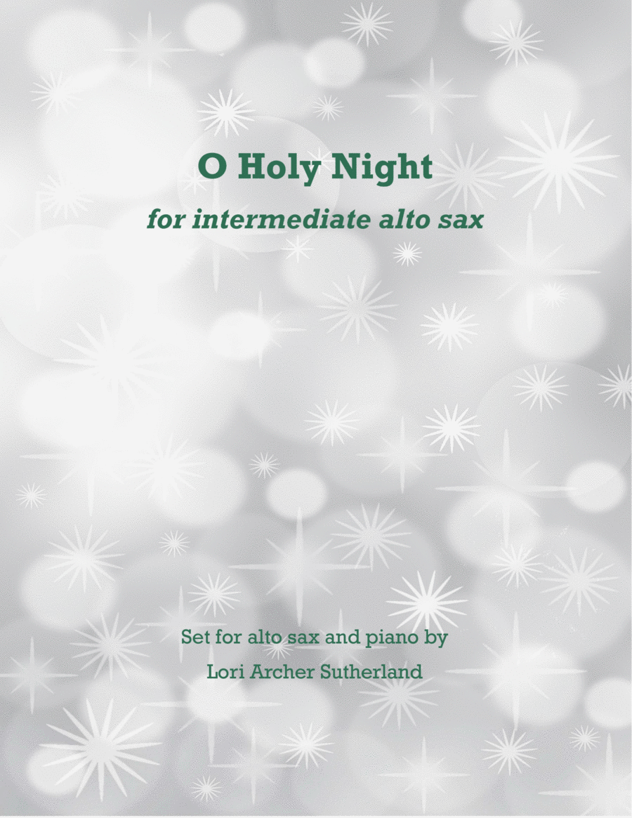 O Holy Night Alto Saxophone scores gallery preview page 1