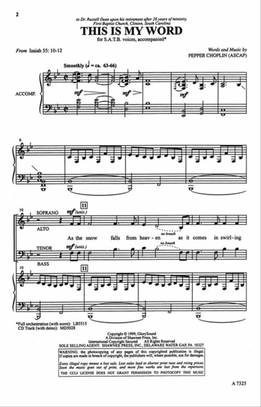 This Is My Word 4-Part scores gallery preview page 2