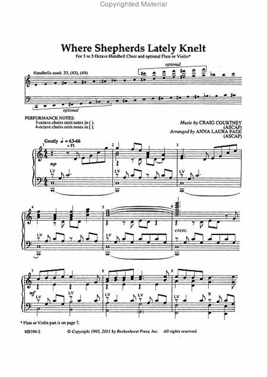 Where Shepherds Lately Knelt - Page 5-Octaves scores gallery preview page 2