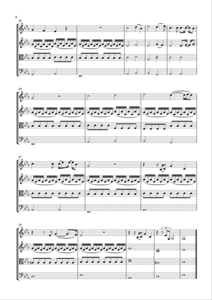 Lights Are On But Nobody's Home String Quartet scores gallery preview page 4