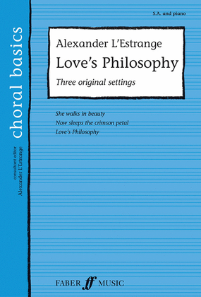 Love's Philosophy: Three Original Settings