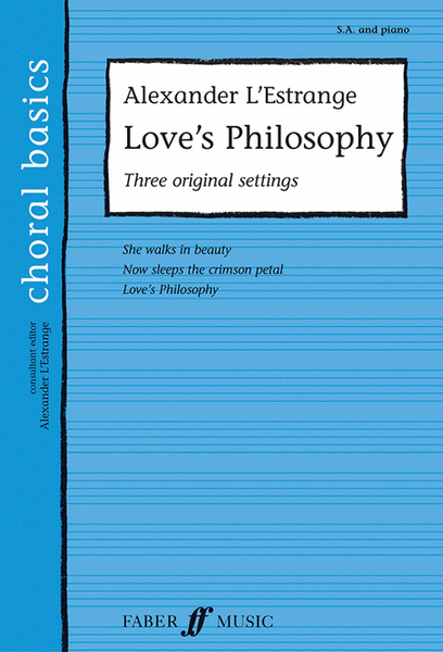 Love's Philosophy: Three Original Settings image number null