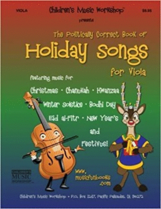 Book cover for The Politically Correct Book of Holiday Songs for Viola