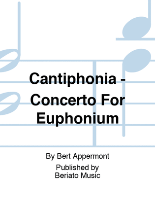 Book cover for Cantiphonia - Concerto For Euphonium
