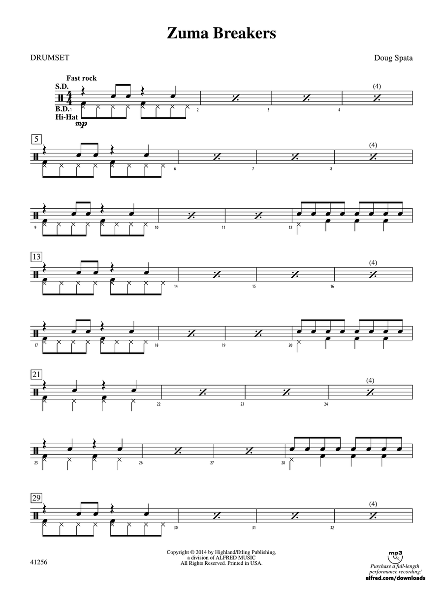 Zuma Breakers: Drums