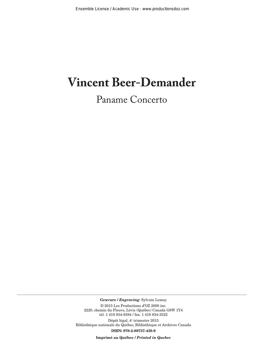 Paname Concerto Orchestra scores gallery preview page 1