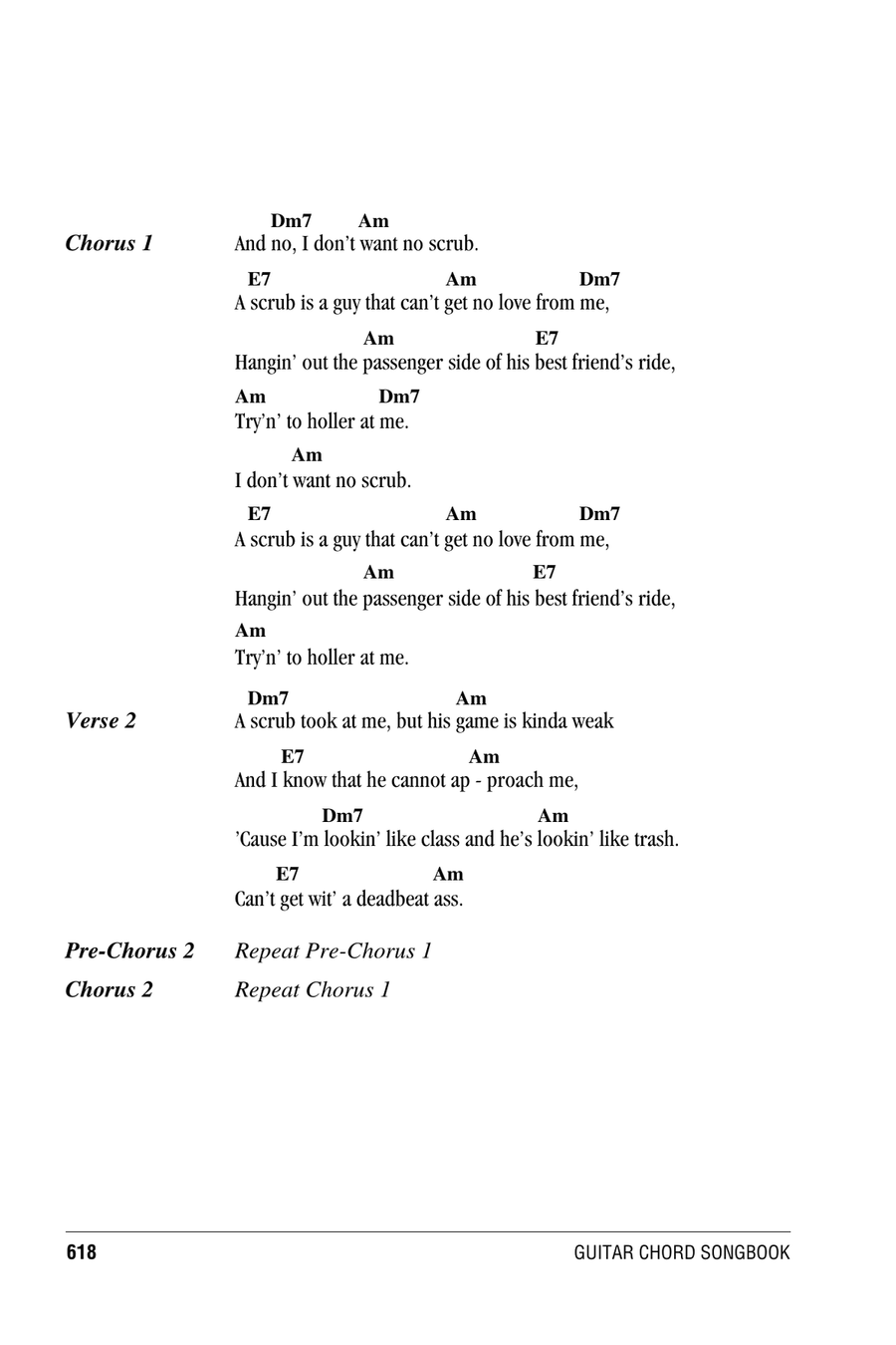 No Scrubs Acoustic Guitar scores gallery preview page 2
