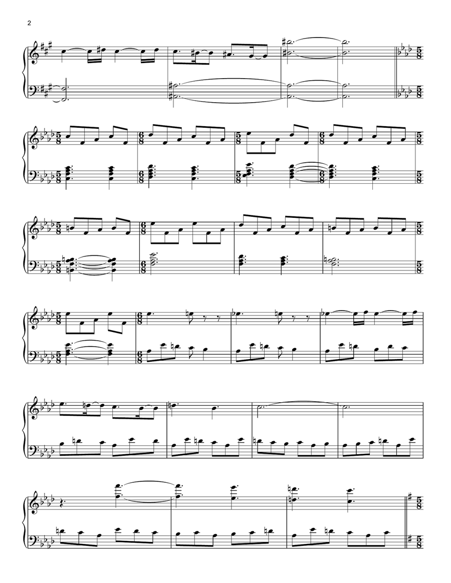 Pet Sematary Pet Sematary Piano Solo scores gallery preview page 2
