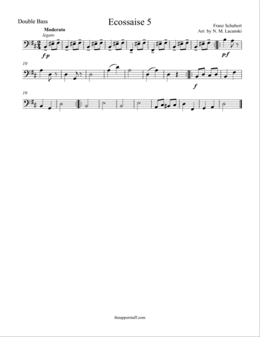 Ecossaise #5 Ecossaise #5 String Orchestra scores gallery preview page 2