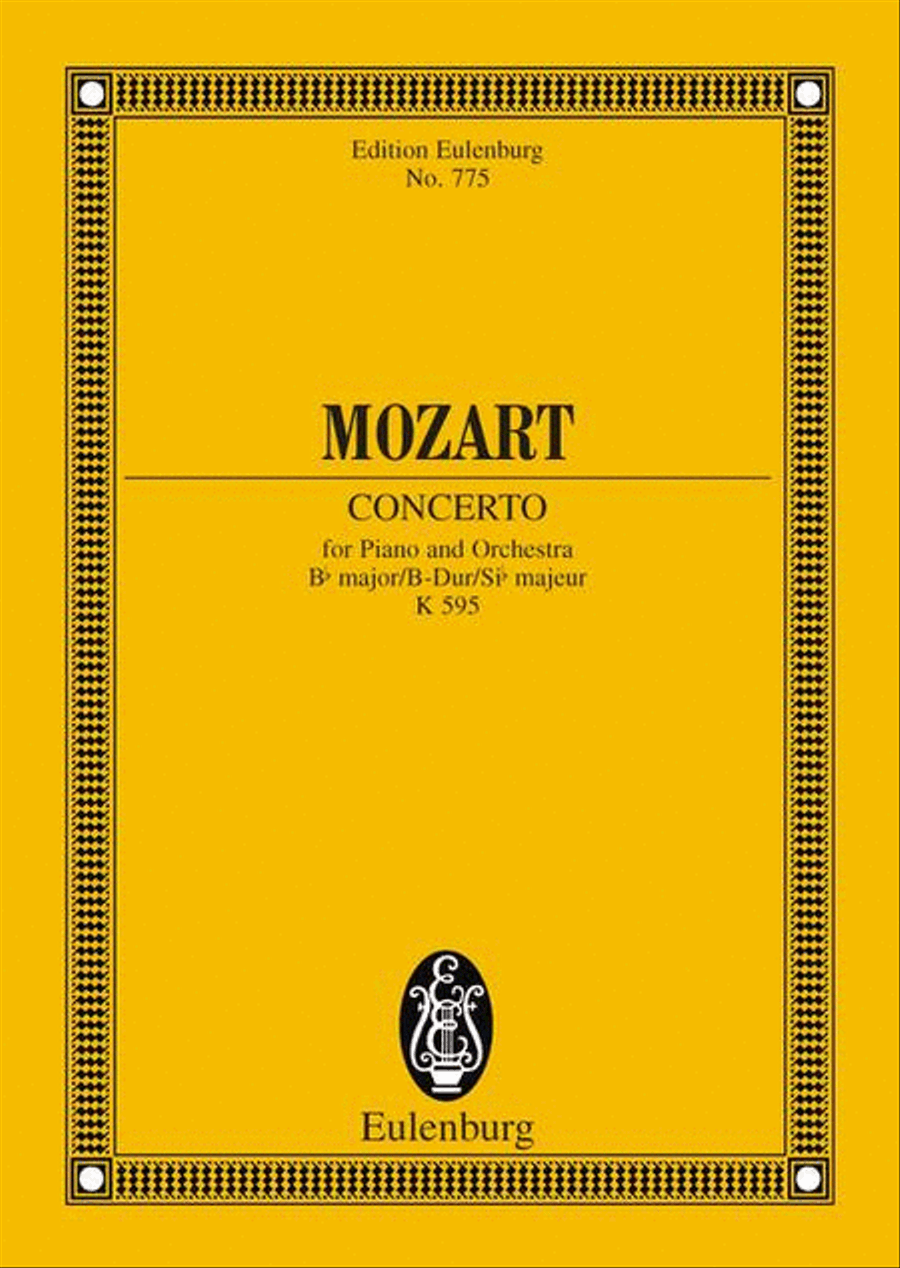 Piano Concerto No. 27, K. 595 Orchestra scores gallery preview page 1