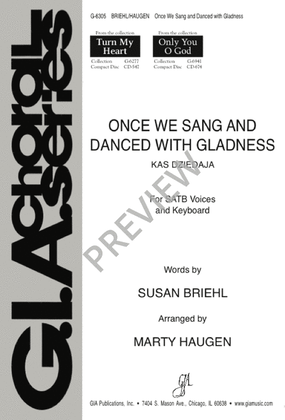 Book cover for Once We Sang and Danced with Gladness