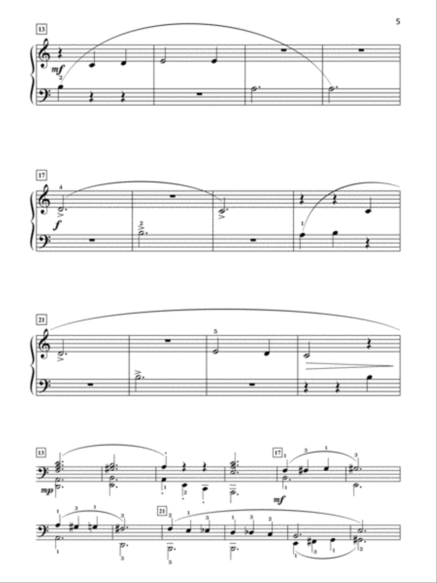 Grand One-Hand Solos for Piano, Book 1: 6 Early Elementary Pieces for Right or Left Hand Alone Piano Method scores gallery preview page 5