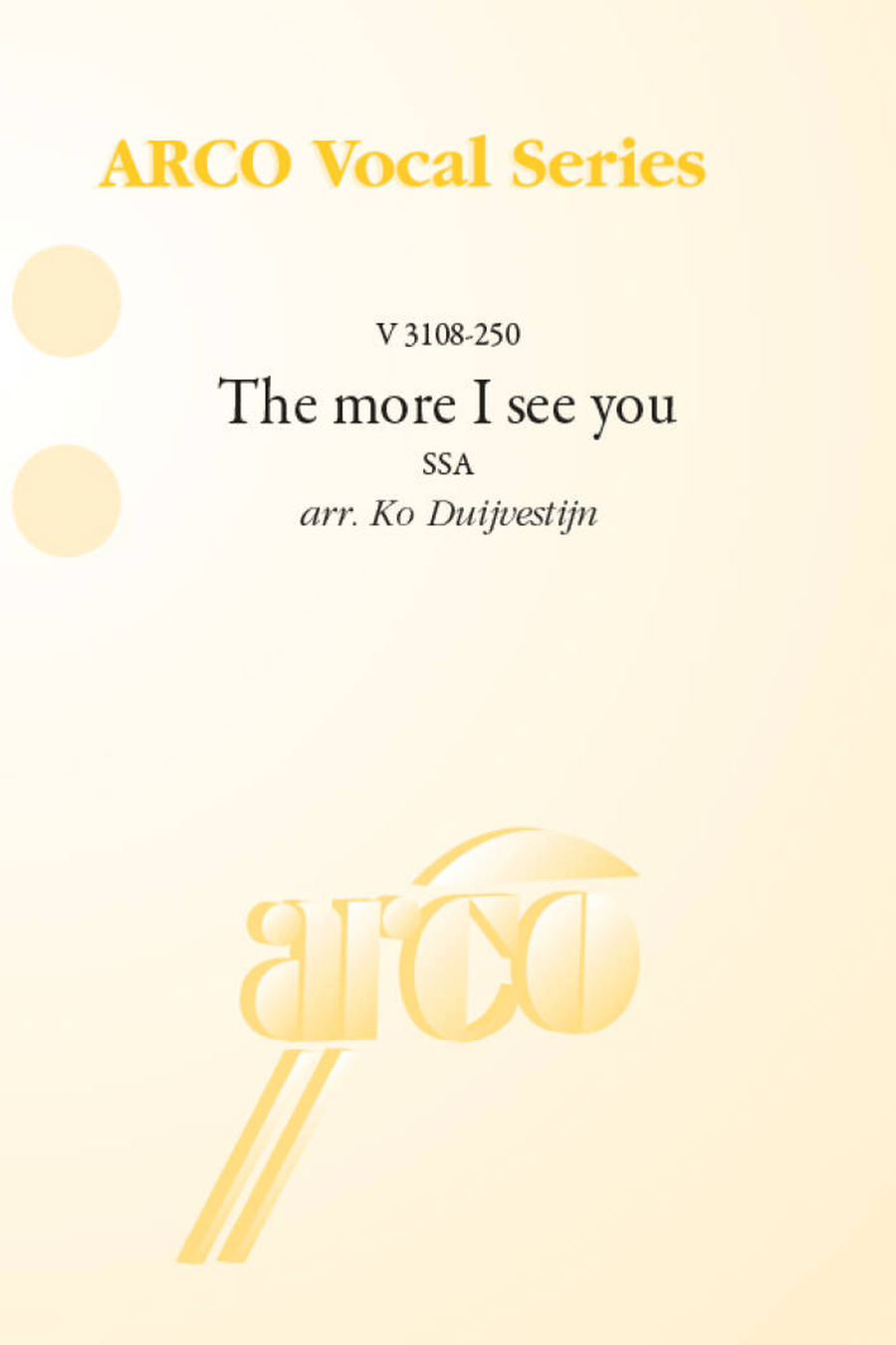 The more I see you The more I see you SSA scores gallery preview page 1