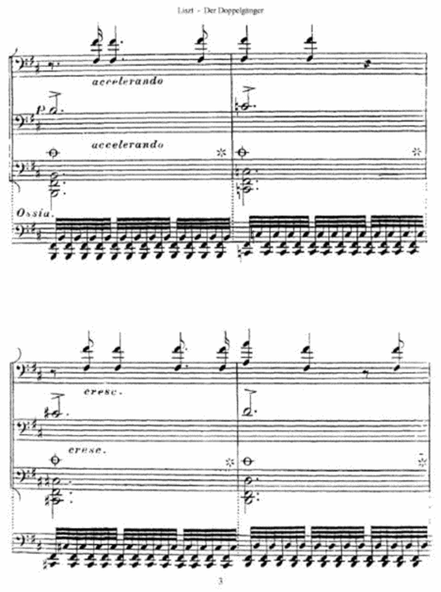 Franz Liszt - Der Doppelgänger from Schwanengesang (by Schubert)