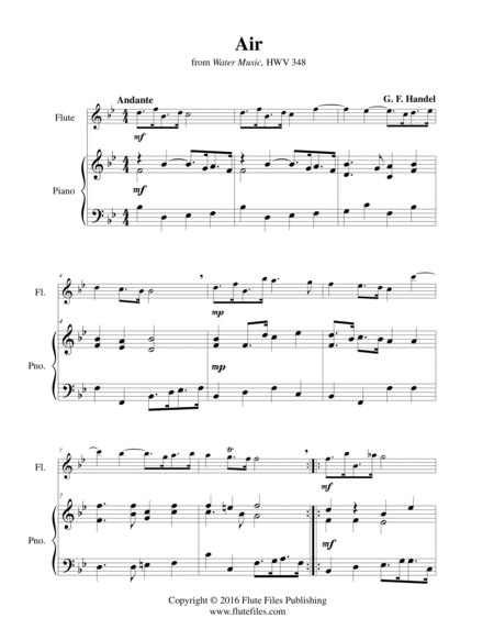 Air, HWV 348 - Flute Solo image number null