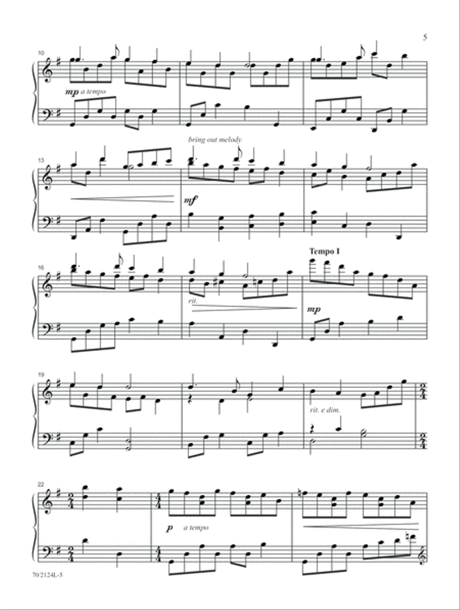 For the Beauty of the Earth (Digital Download) Piano Solo scores gallery preview page 5