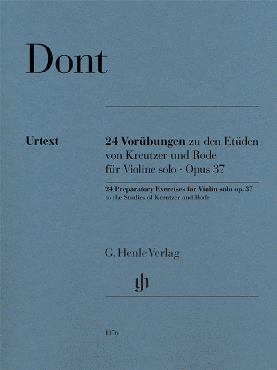 24 Preparatory Exercises to the Studies of Kreutzer and Rode, Op. 37 Violin Solo scores gallery preview page 1
