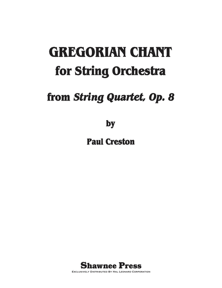 Gregorian Chant for String Orchestra