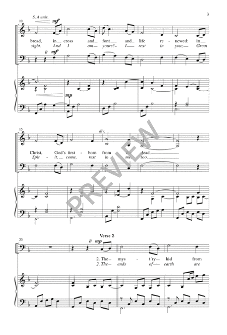 Three Holy Days / The Lone, Wild Bird 3-Part scores gallery preview page 3