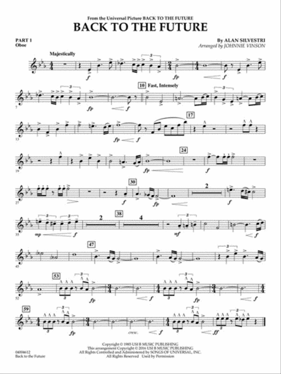 Back to the Future (Main Theme) Concert Band scores gallery preview page 5