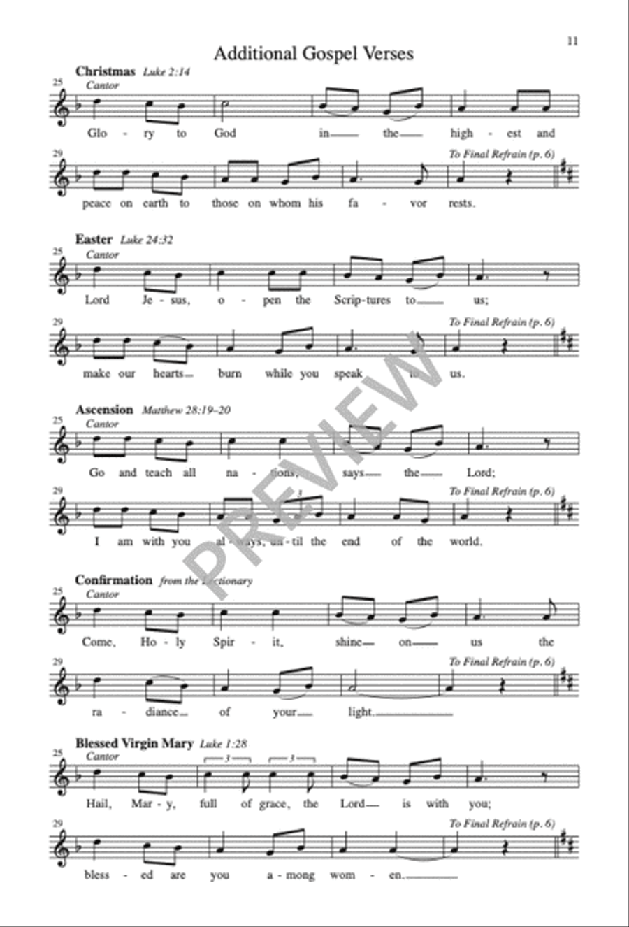 Franciscan Alleluia Franciscan Alleluia 4-Part scores gallery preview page 12
