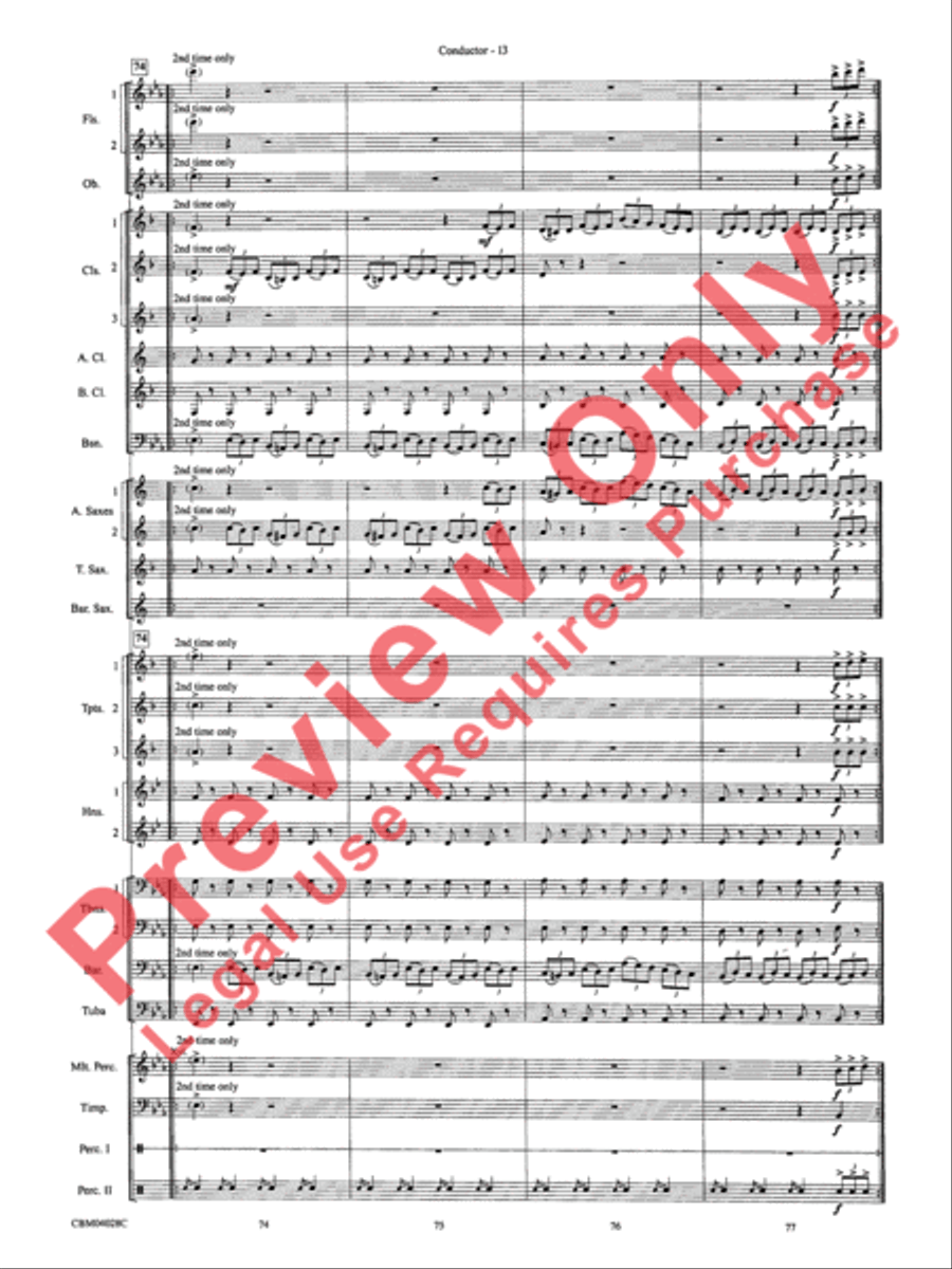 What's Up at the Symphony? Concert Band scores gallery preview page 16