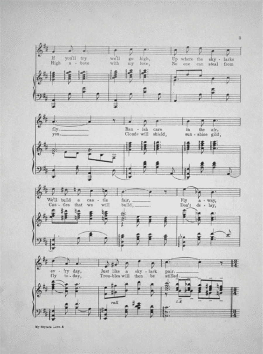 My Skylark Love Voice scores gallery preview page 3