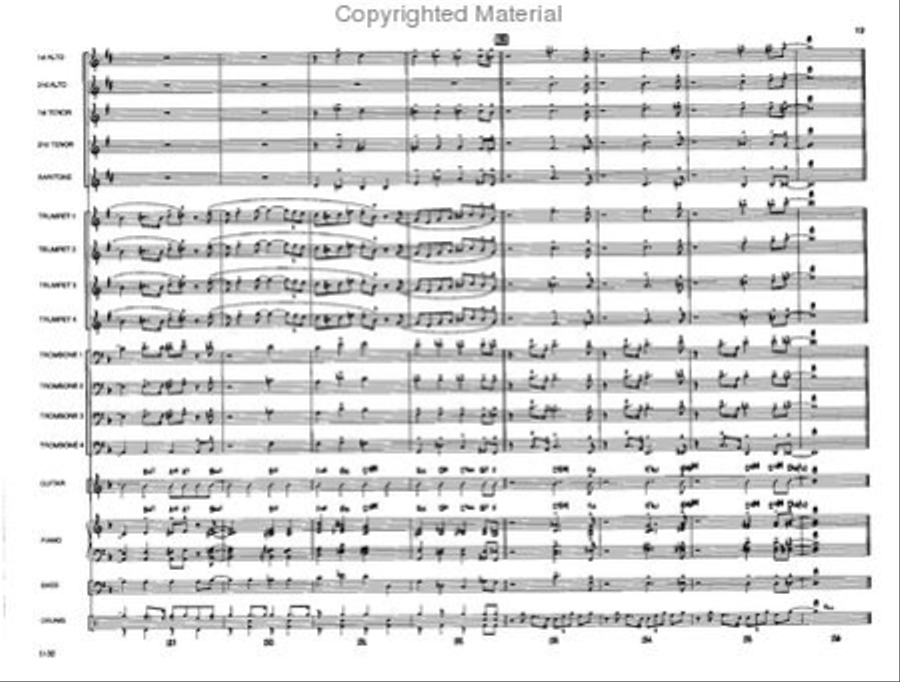 A Shuffle for Uncle Guido Jazz Ensemble scores gallery preview page 18