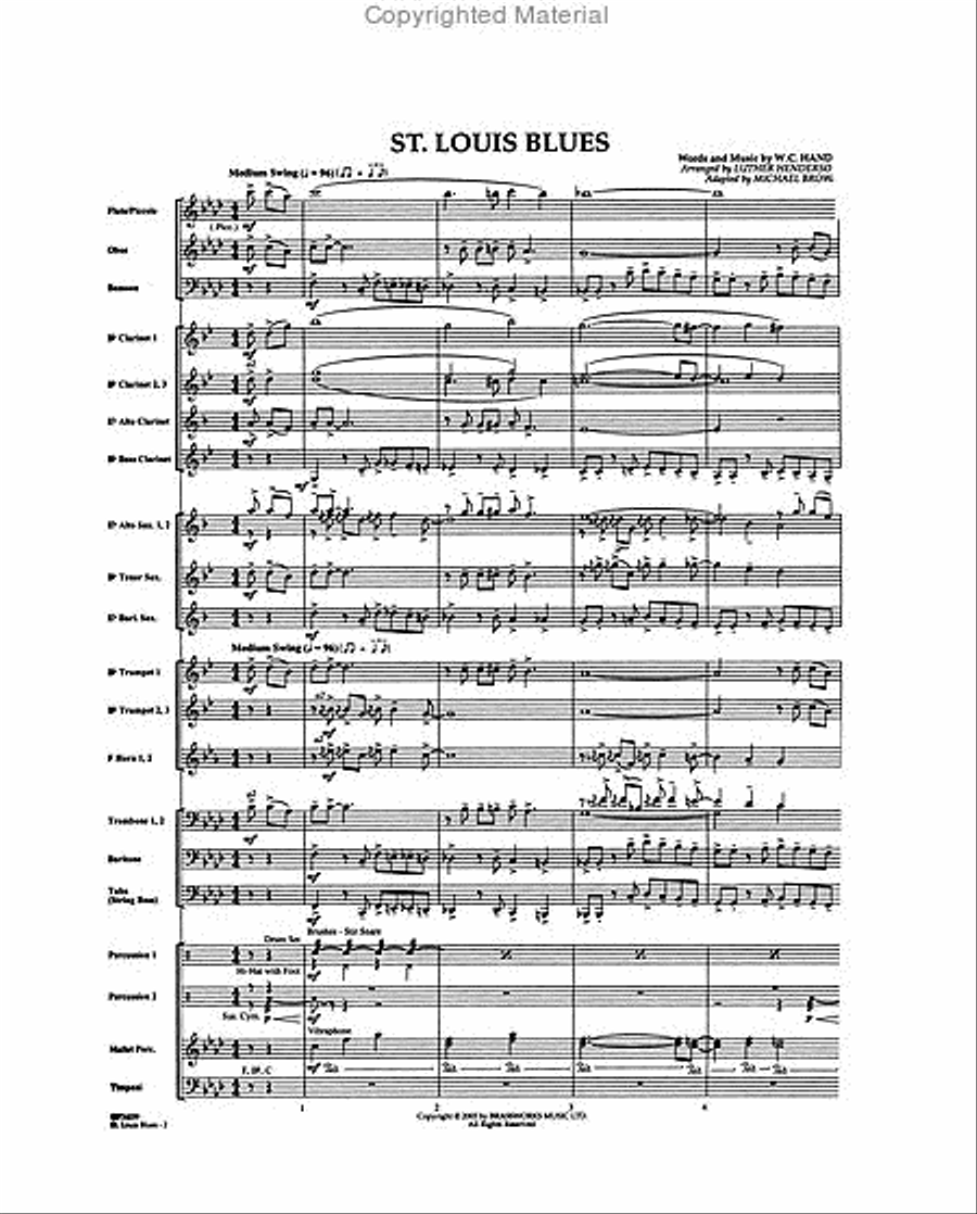 St. Louis Blues Concert Band scores gallery preview page 2