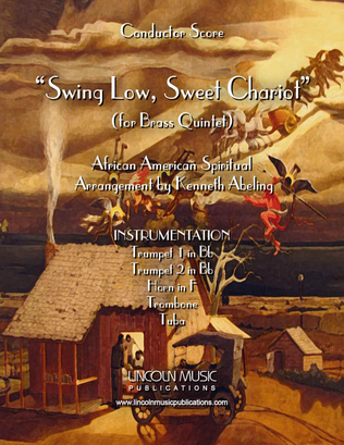 Book cover for Swing Low, Sweet Chariot (for Brass Quintet)