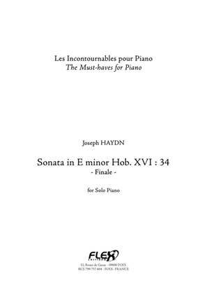 Book cover for Sonata in E minor Hob. XVI:34 - Finale