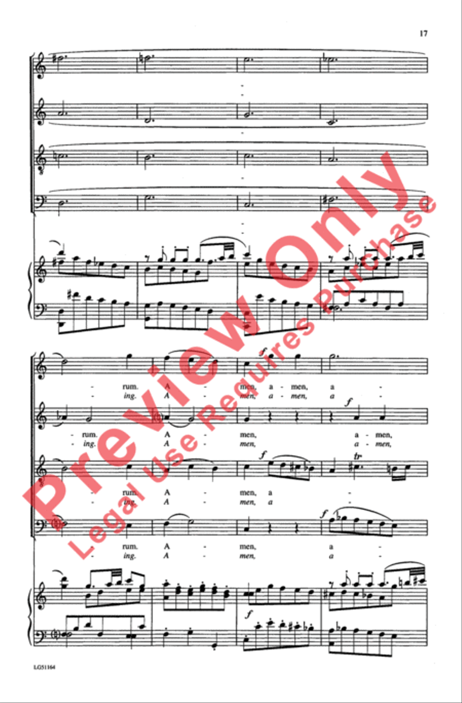 Dixit Dominus, K. 399 Dixit Dominus, K. 399 4-Part scores gallery preview page 17