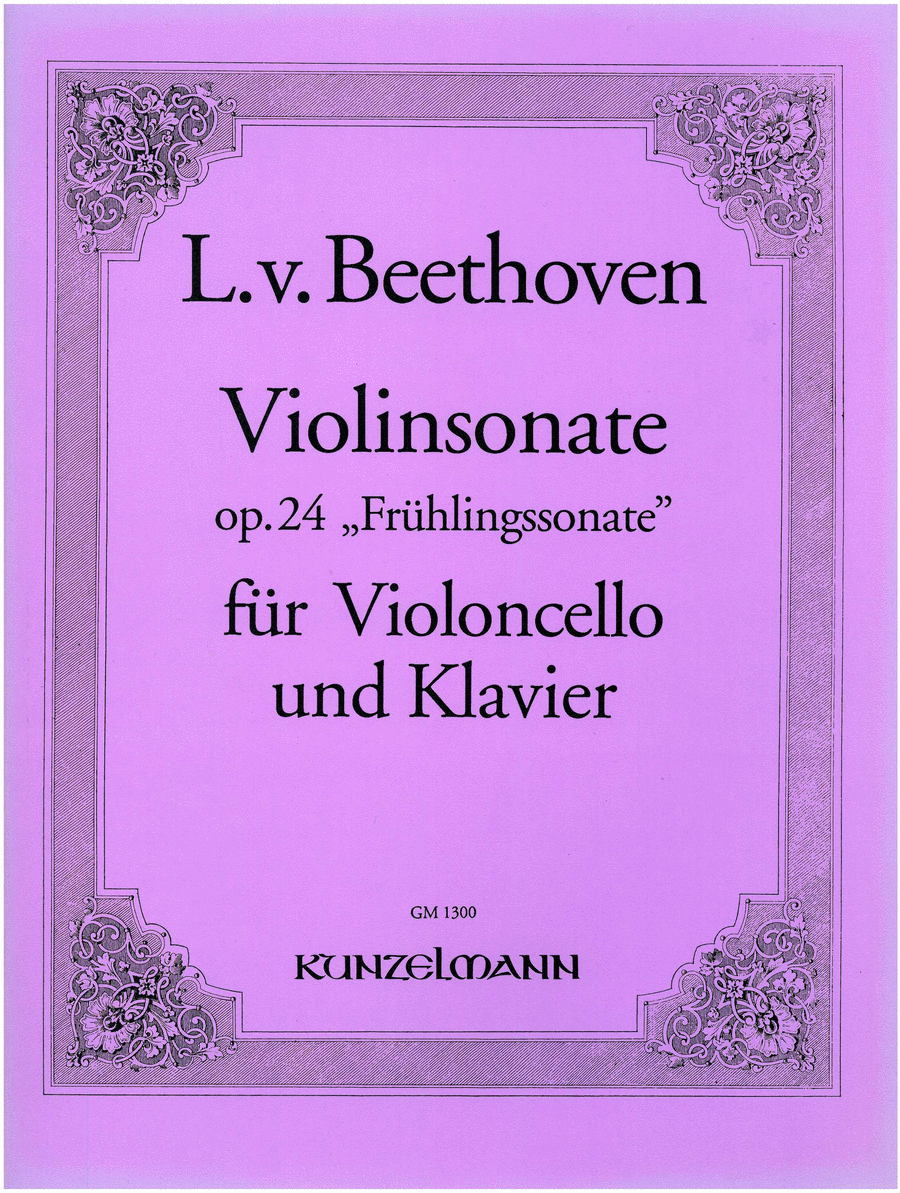 Violin Sonata Op.24 for Cello and Piano