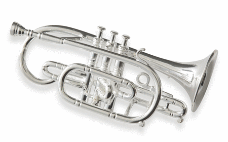 Silver brooch : major cornet