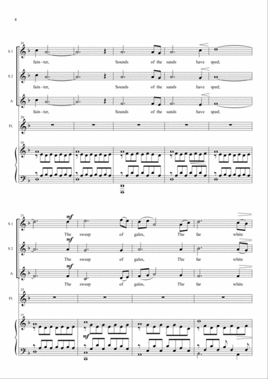 Goodbye Goodbye SSA scores gallery preview page 4