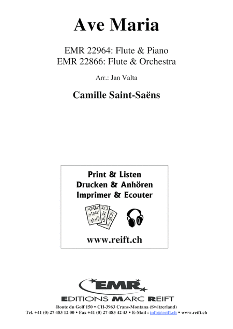 Ave Maria Flute Solo scores gallery preview page 2
