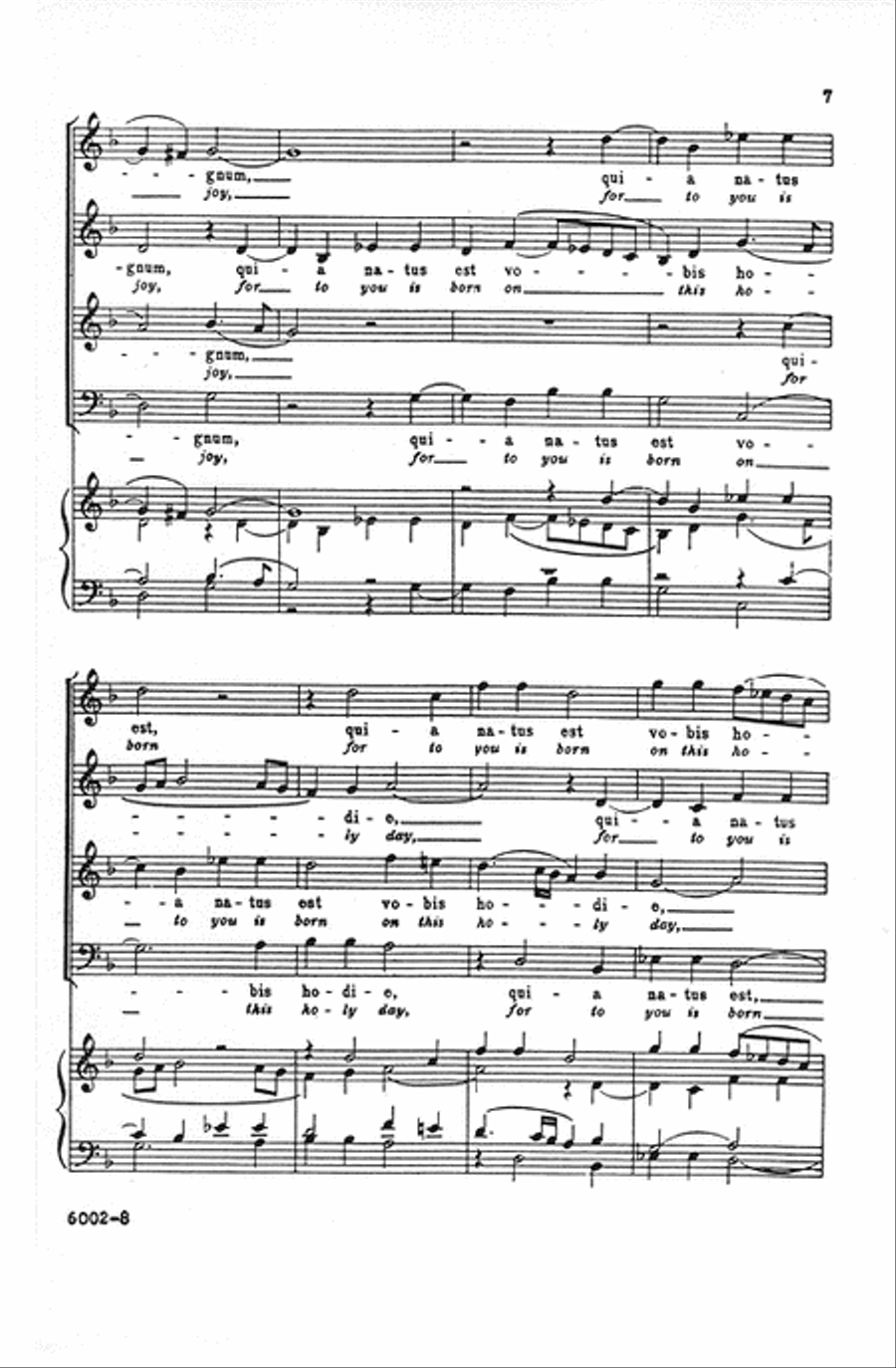 Angelus Ad Pastores Ait (Angels, then to the shepherds saying) 4-Part scores gallery preview page 6