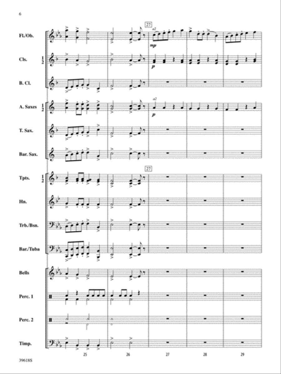 Regal Fanfare and March: Score Concert Band scores gallery preview page 6