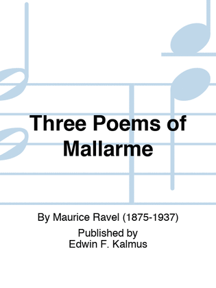Book cover for Three Poems of Mallarme