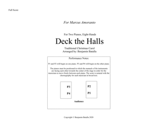 Deck the Halls Piano Eight-Hands