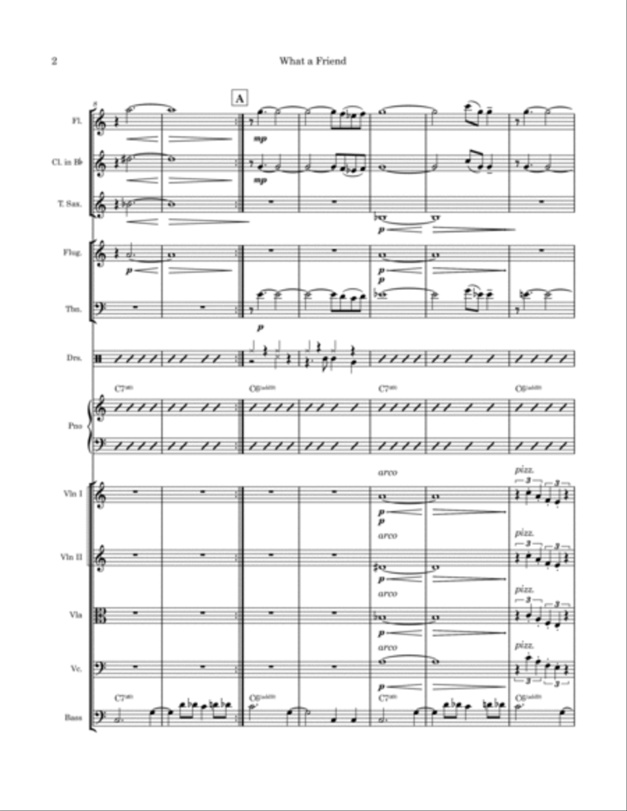 What A Friend Chamber Music scores gallery preview page 2