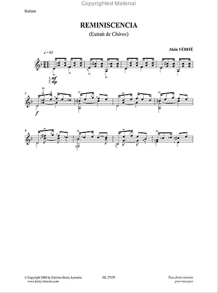 Choros Choros Acoustic Guitar scores gallery preview page 9
