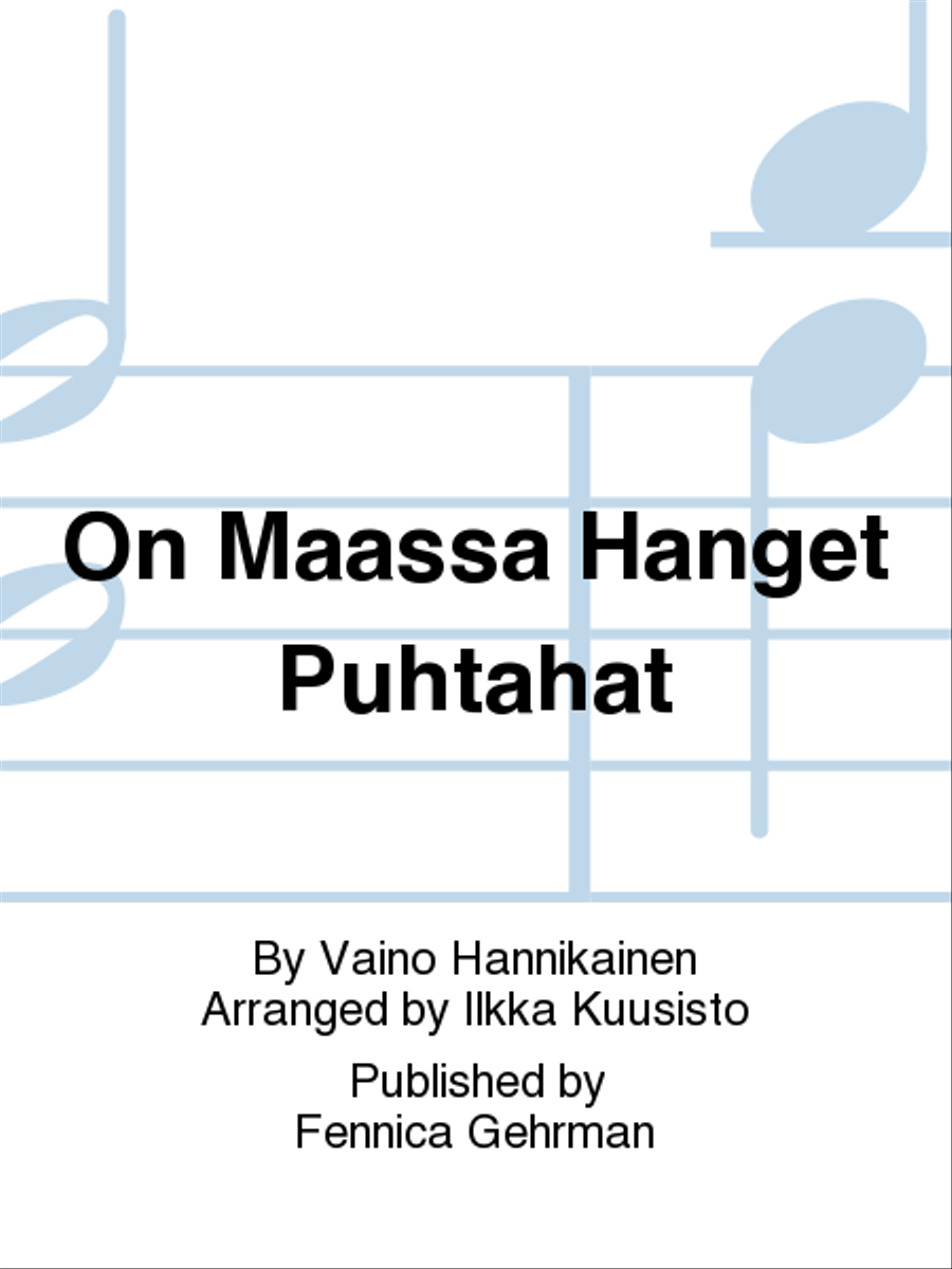 On maassa hanget puhtahat / På marken ligger dunmjuk snö Orchestra scores gallery preview page 1