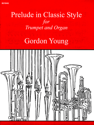 Book cover for Prelude in Classic Style for Trumpet and Organ